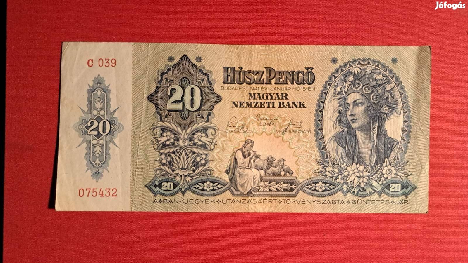 20 Pengő, Húsz Pengő, 1941