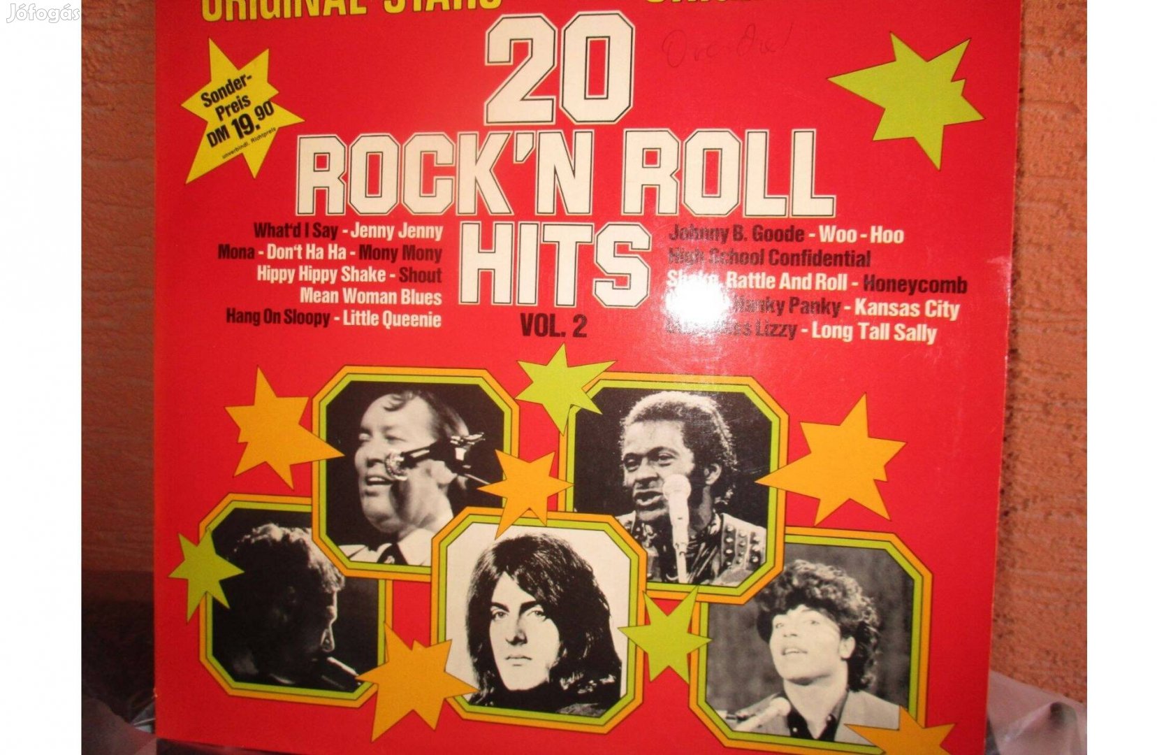 20 Rockn roll hits bakelit hanglemez eladó