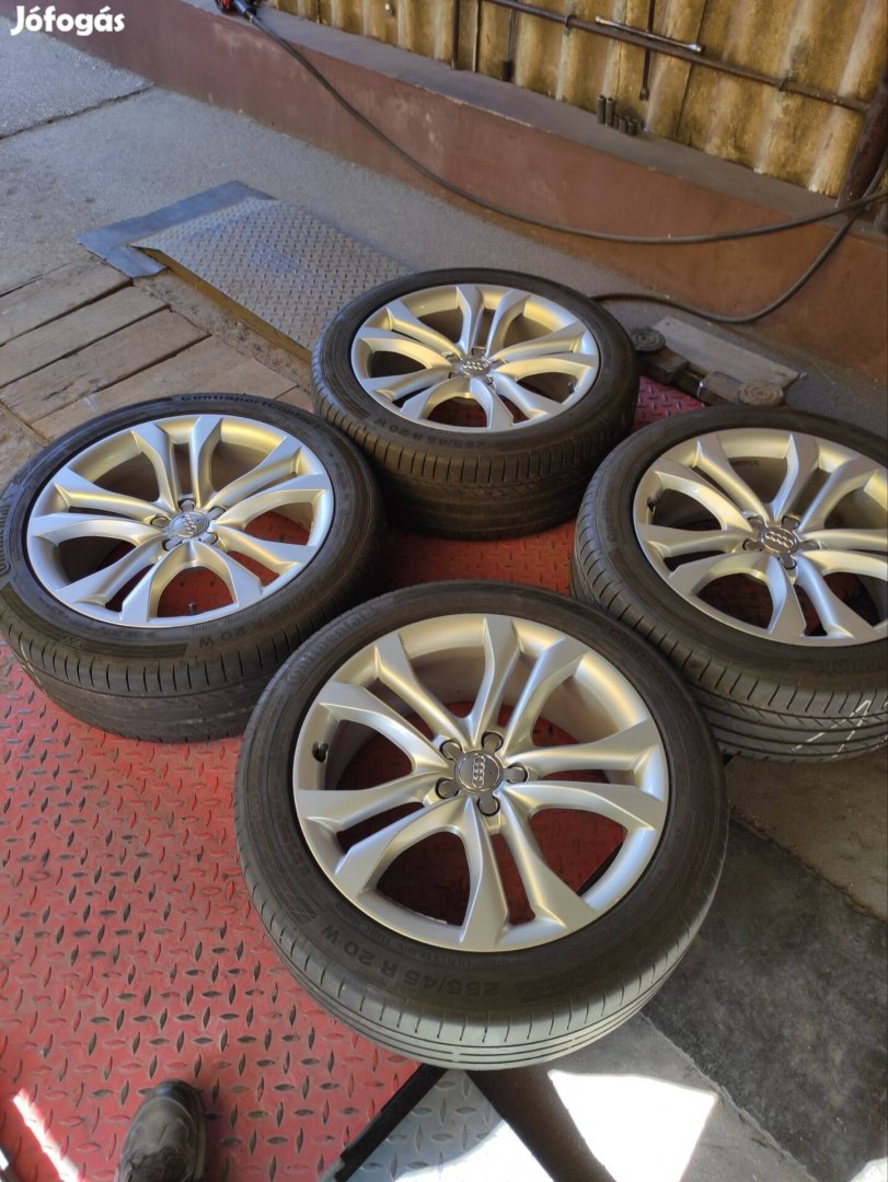 20" 20 5x112 Audi gyári alufelni 255/45r20 nyári 260eft/4db