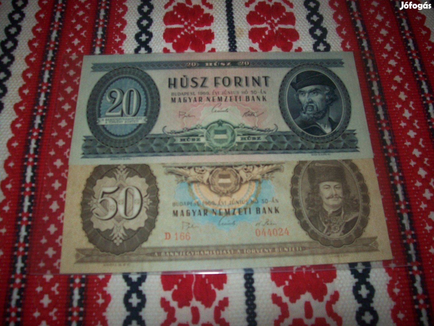20, 50 forintos 1969 évjáratú. Ritka