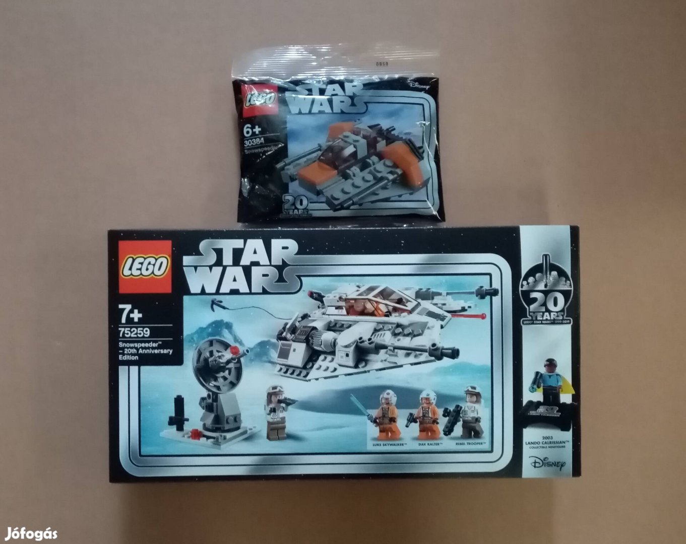 20. évfordulós Star Wars LEGO 30384 + 75259 Hósikló Fox.árba