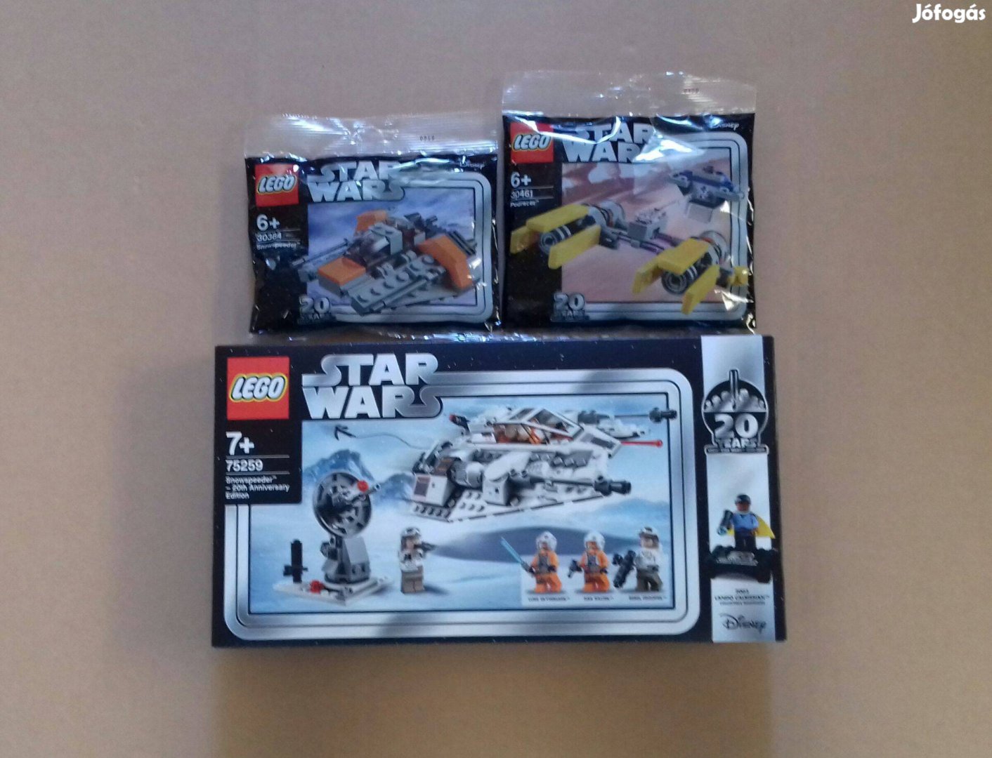 20. évfordulós bontatlan Star Wars LEGO 30384 + 30461 + 75259 utánvét