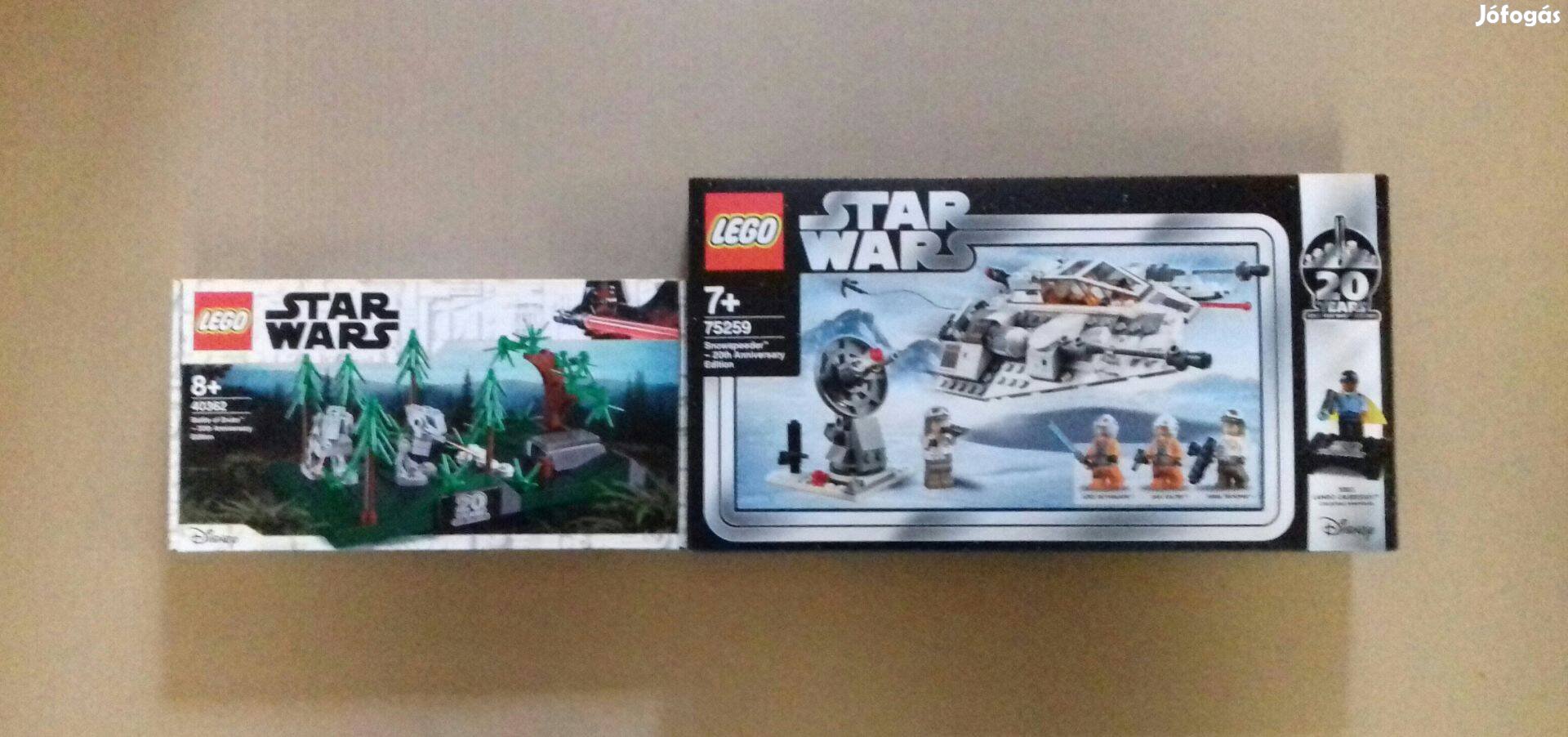 20. évfordulós bontatlan Star Wars LEGO 40362 Endori + 75259 Fox.azárb
