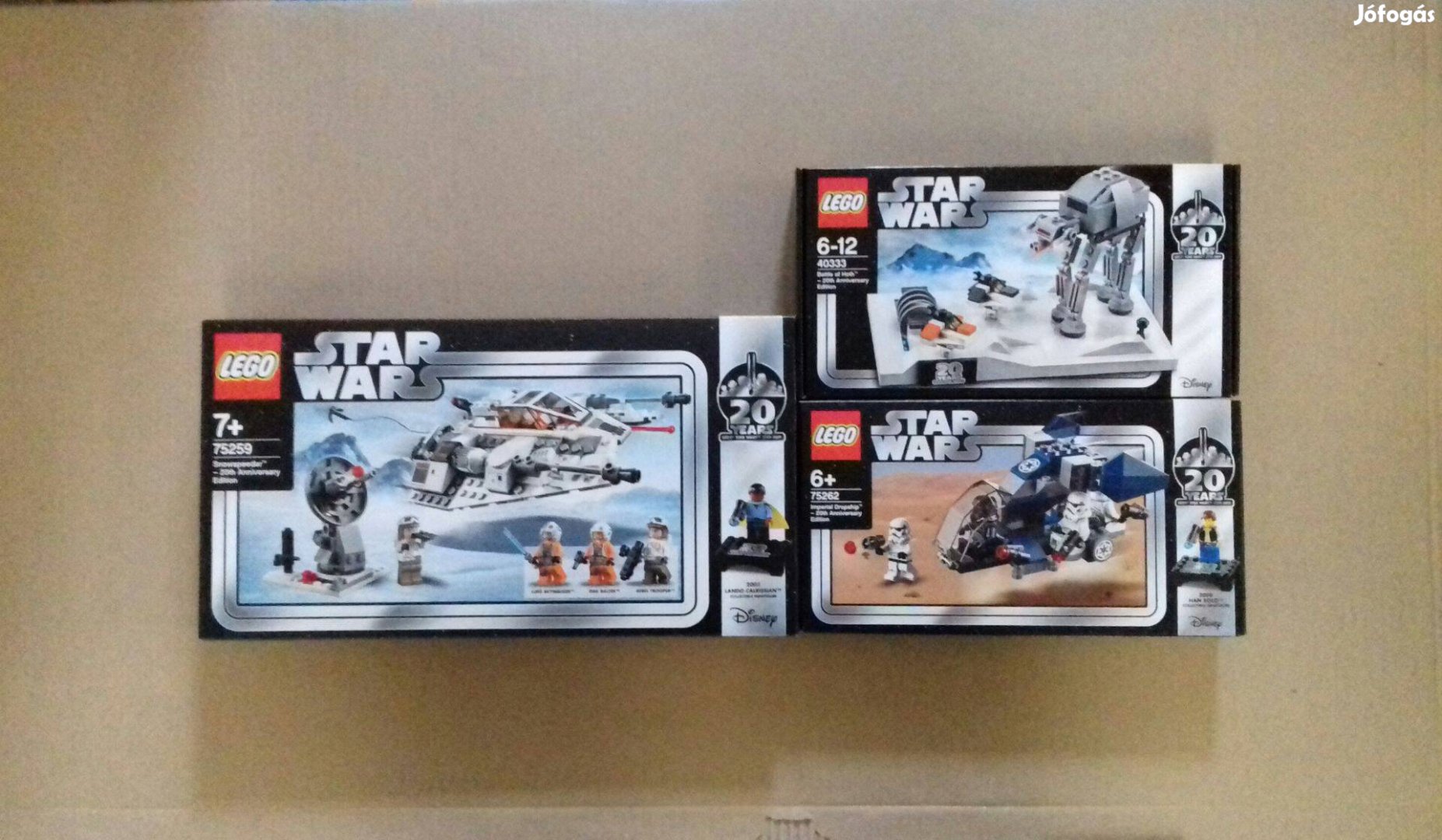 20. évfordulós bontatlan Star Wars LEGO 75259 + 75262 + 40333 Fox.árba