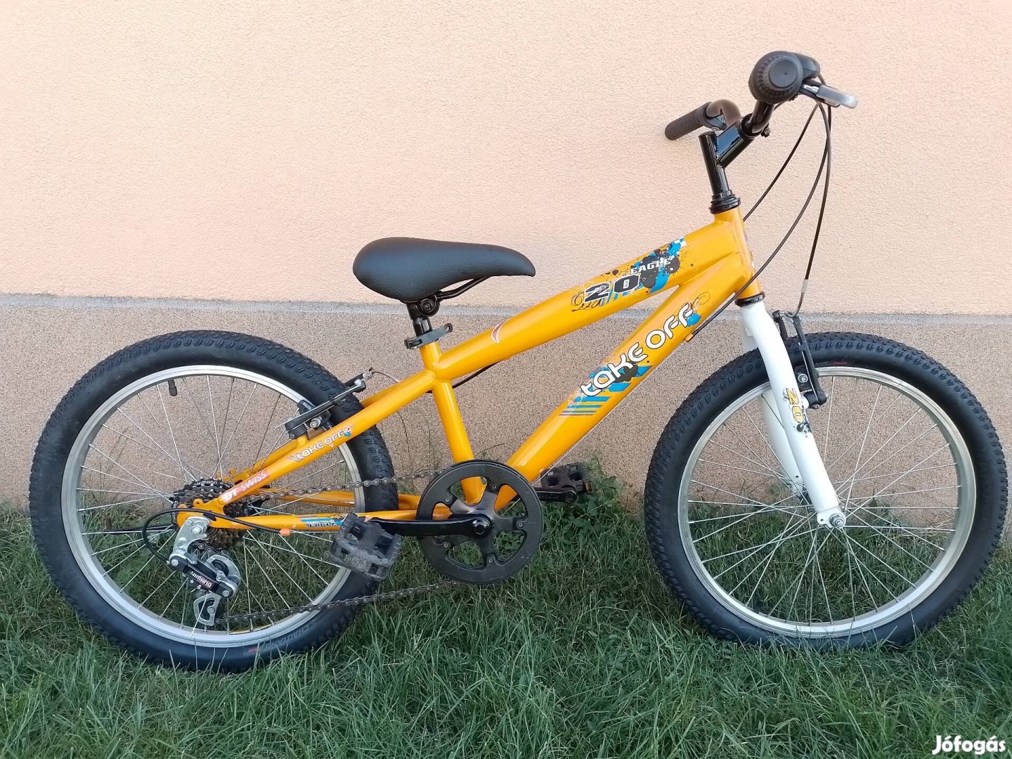 20-as Take Off gyerek kerékpár bicikli új gumikkal. 
