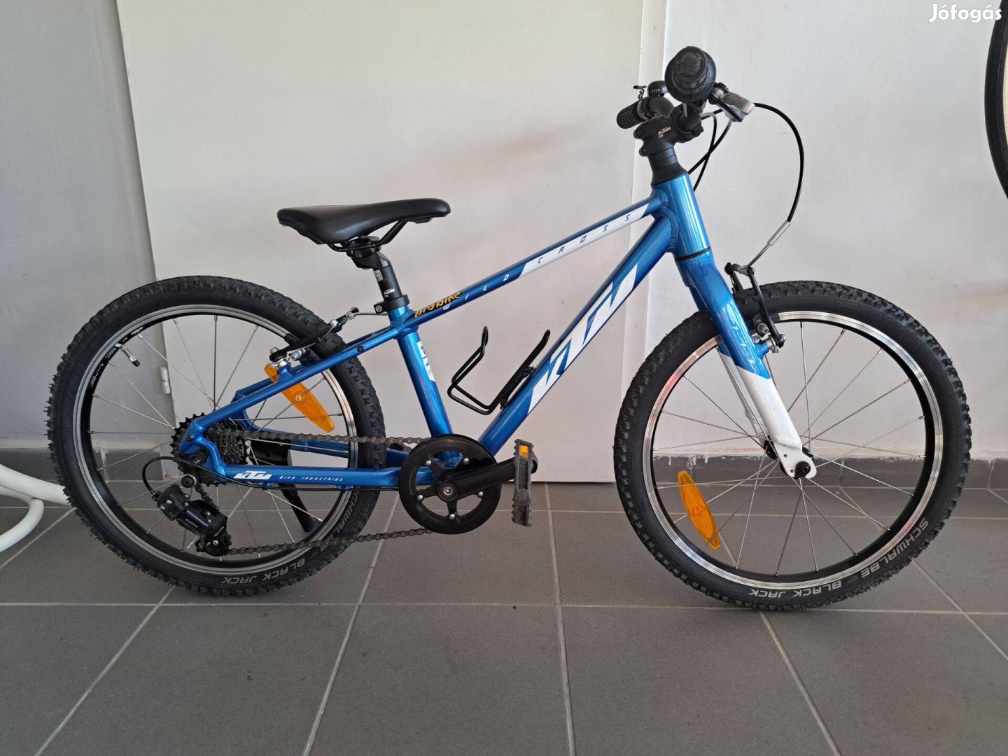 20-as újszerű kék Ktm alu gyerek kerékpár 20" gyermek bicikli