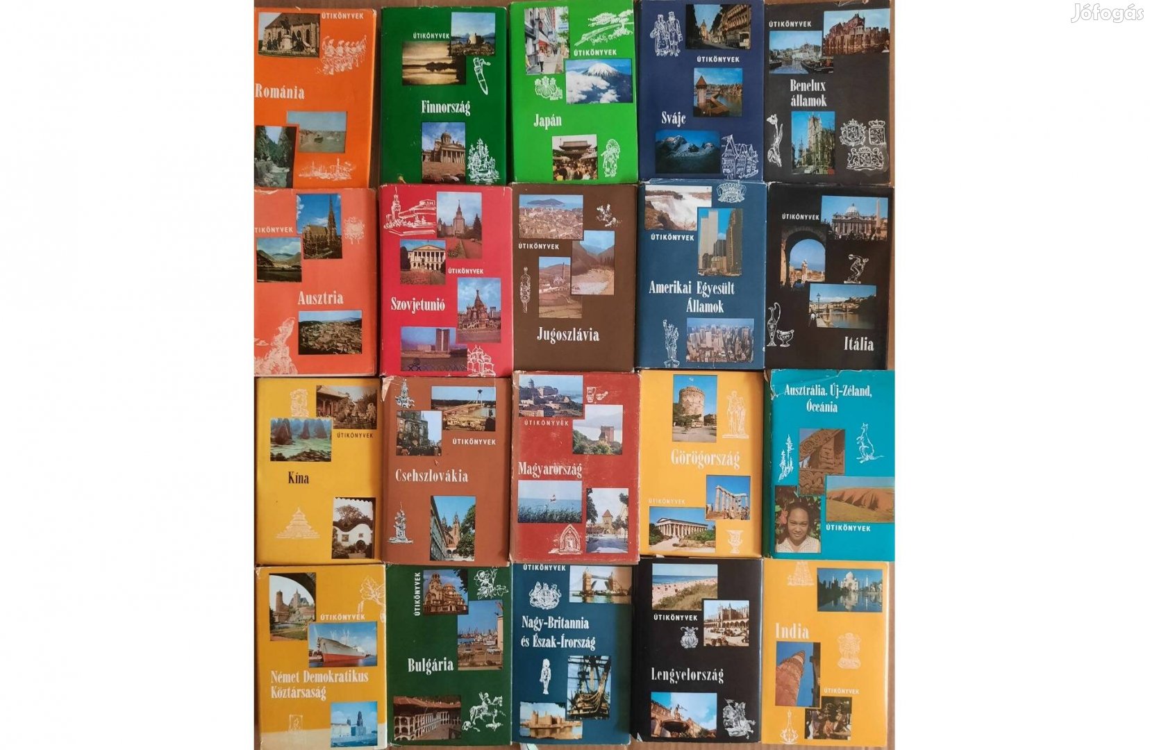 20 darab könyv eladó a Panoráma útikönyvek sorozatból