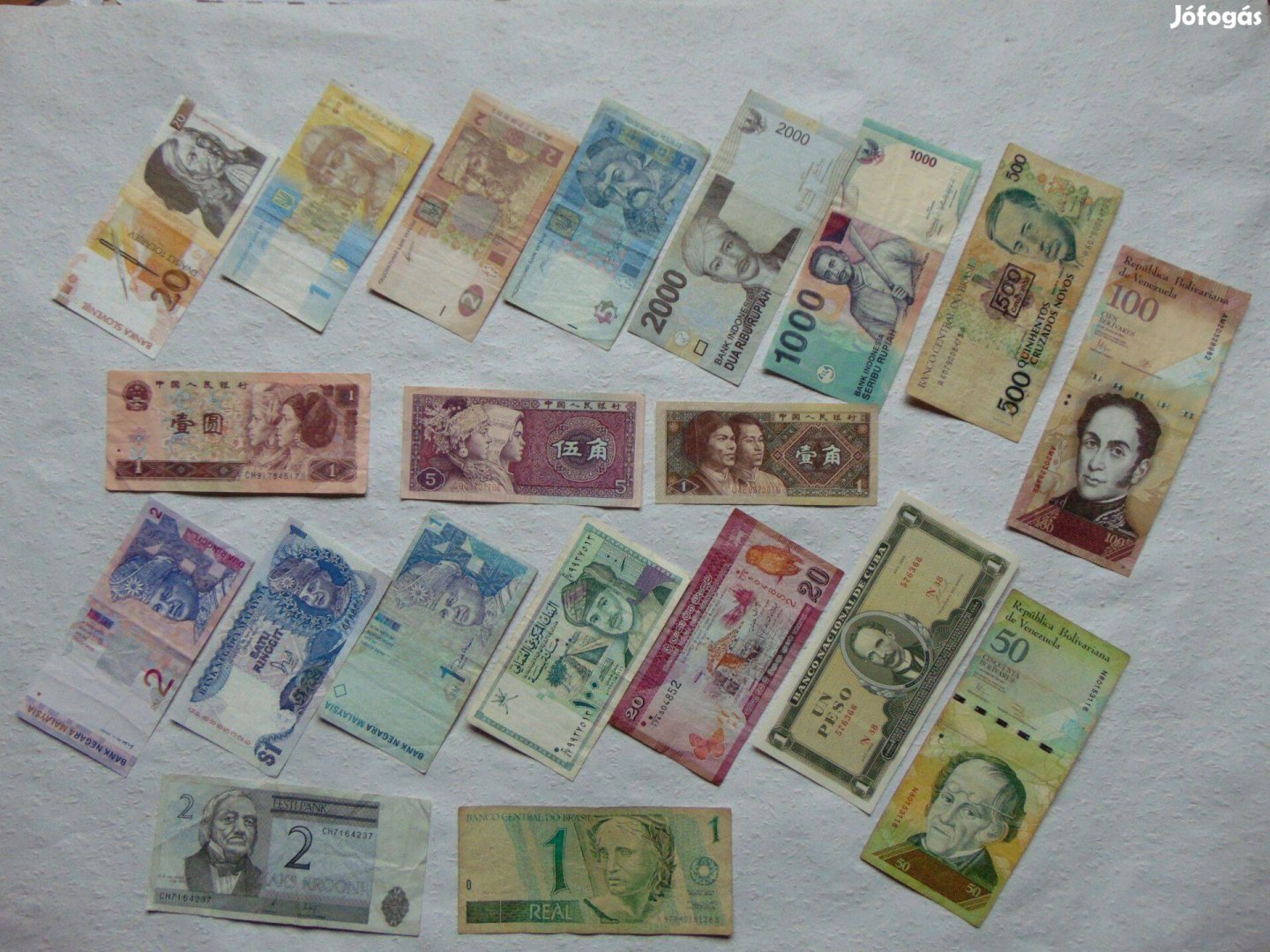 20 darab külföldi bankjegy LOT ! 02