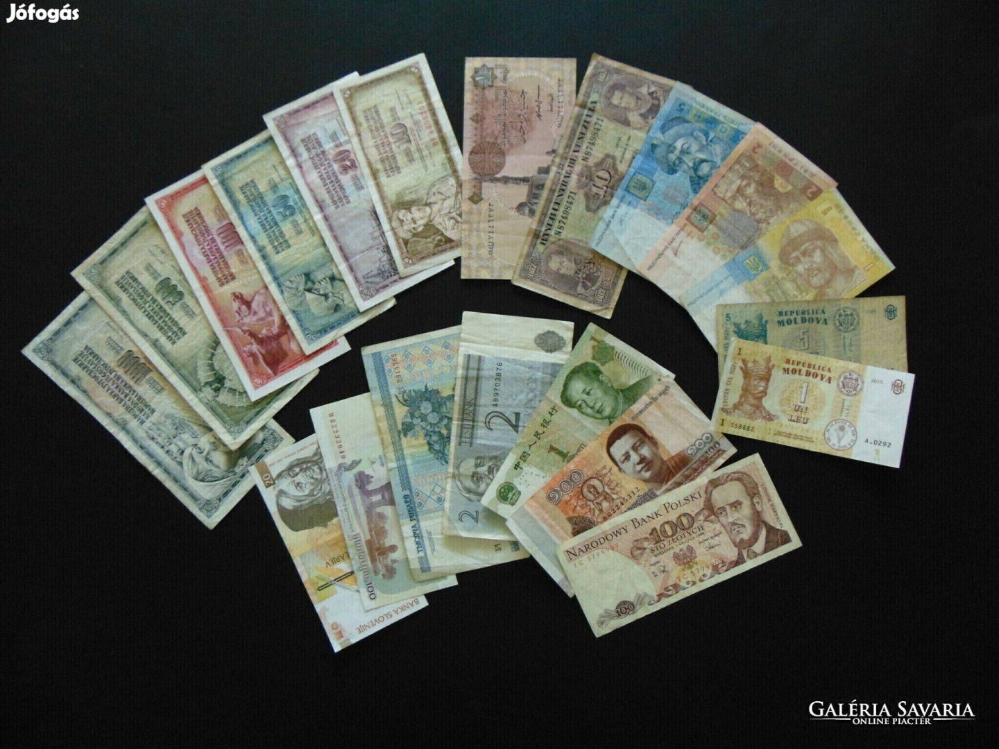 20 darab külföldi bankjegy LOT !