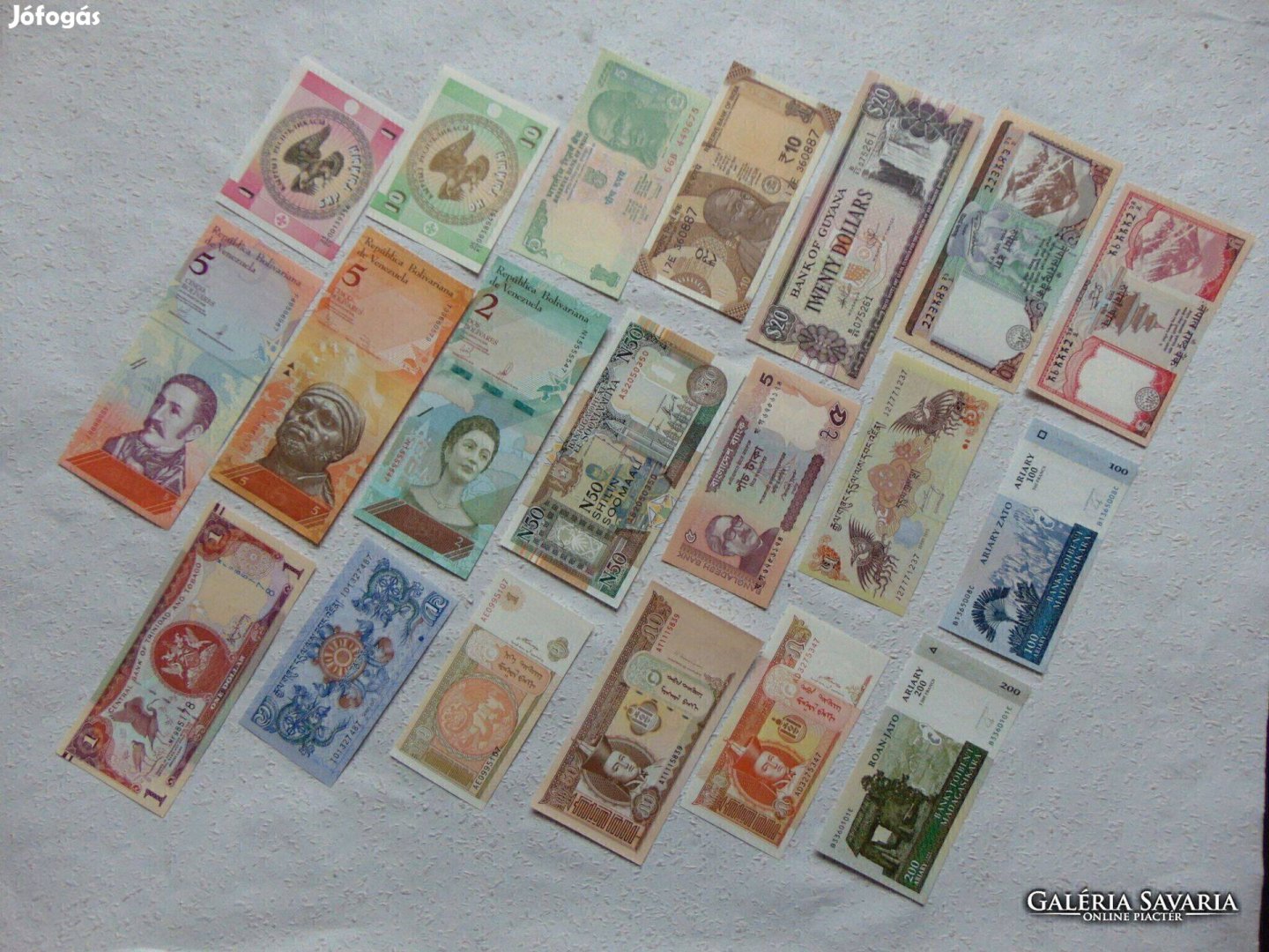 20 darab külföldi bankjegy LOT ! B Kép szerinti állapotban