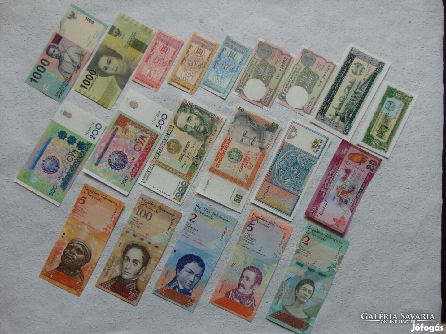 20 darab külföldi bankjegy LOT ! C