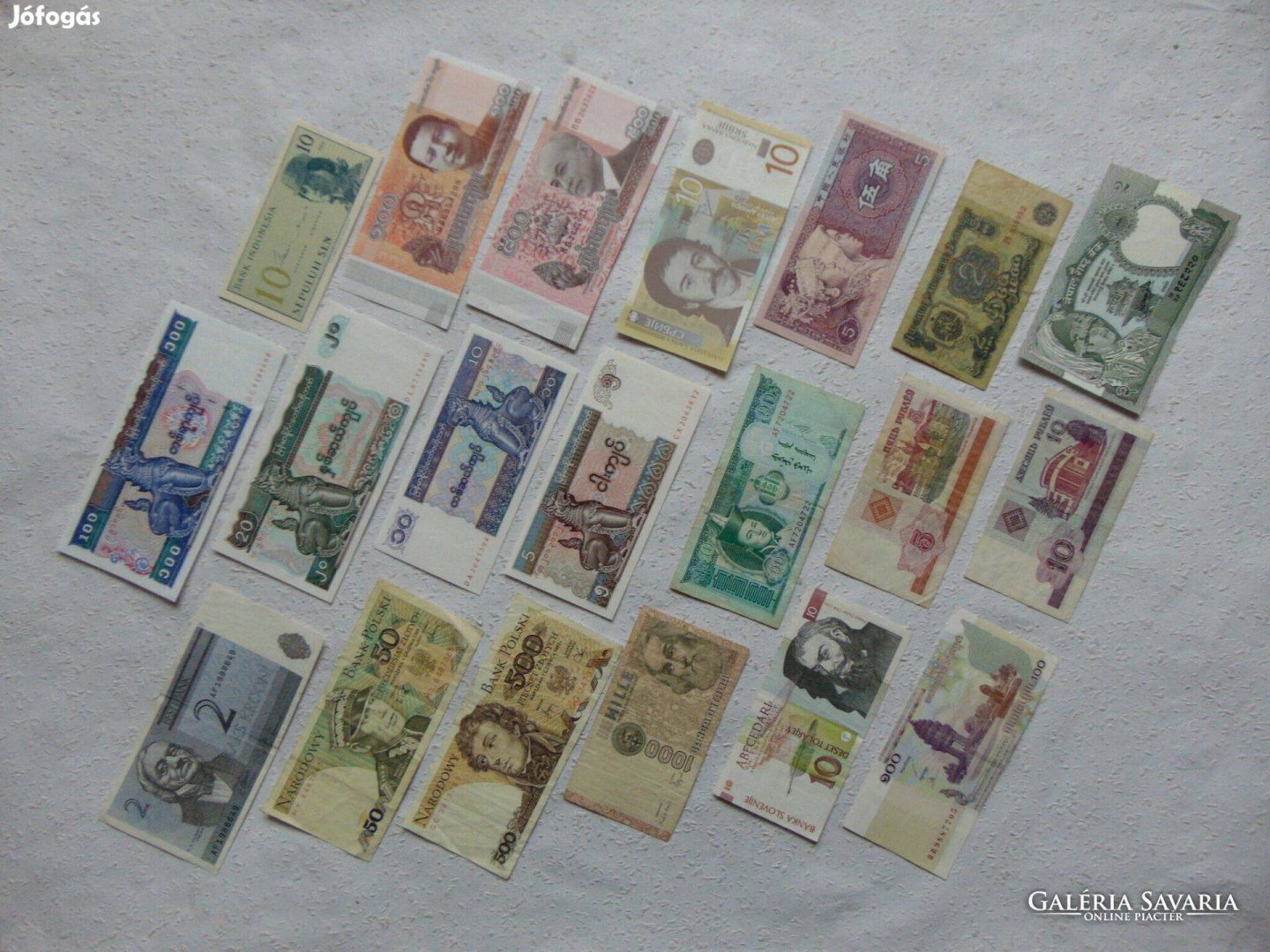 20 darab külföldi bankjegy LOT ! D