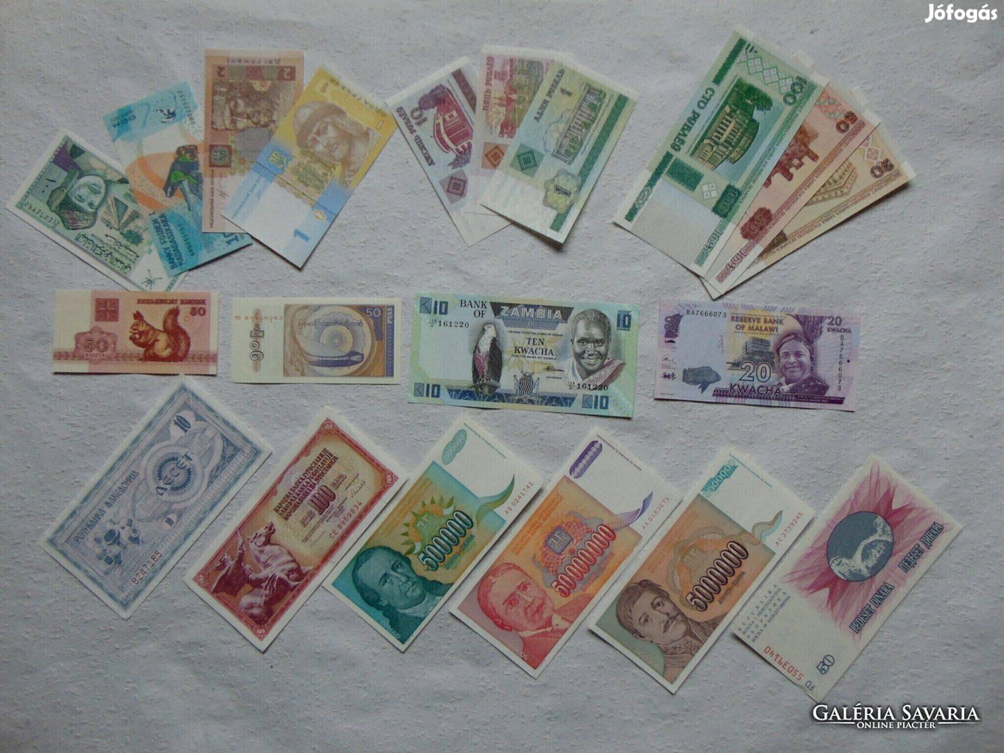 20 darab szép ropogós külföldi bankjegy LOT ! 03 Kép szerinti szép