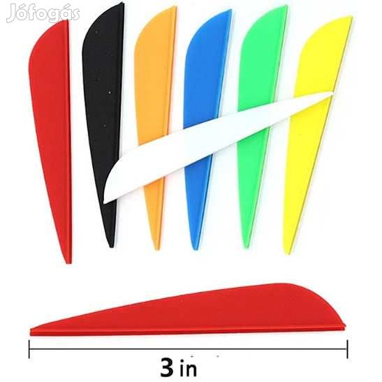 20 db MŰanyag Toll 3"-os 7,6 cm Sárga színŰ  (4800)