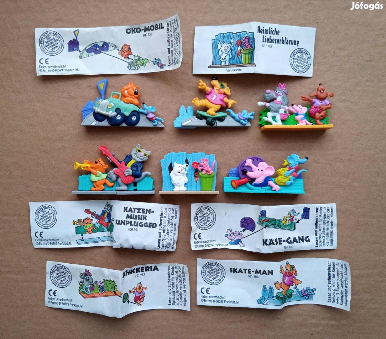 20 db Régi Kinder műanyag 3D puzzle kirakó kirakós
