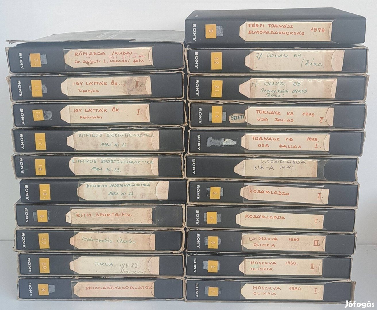 20-db. Retro Sony V-62 szalag