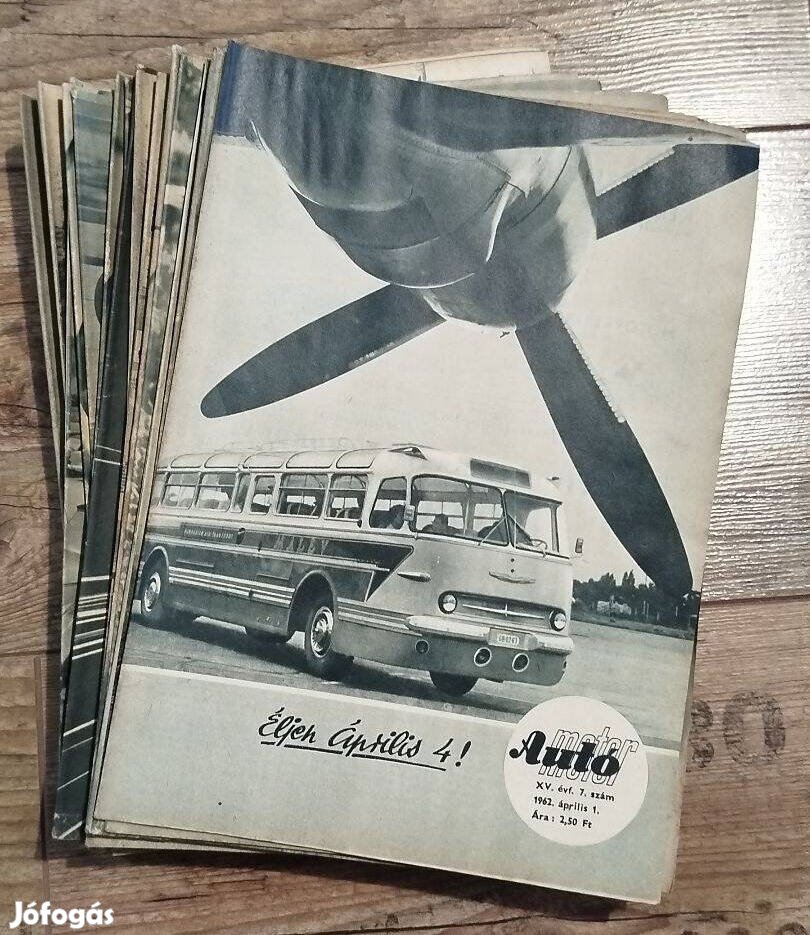 20 db régi 1962-es Auto - Motor újság