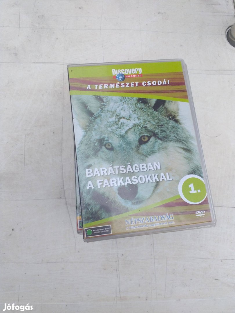 20 db sorozat, originál Discovery Channel, DVD-k, bontatlan