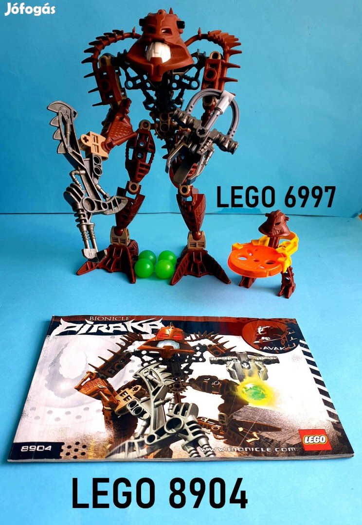 20 éves LEGO Bionicle 8904 Avak 6997 Piraka Awak 2006,