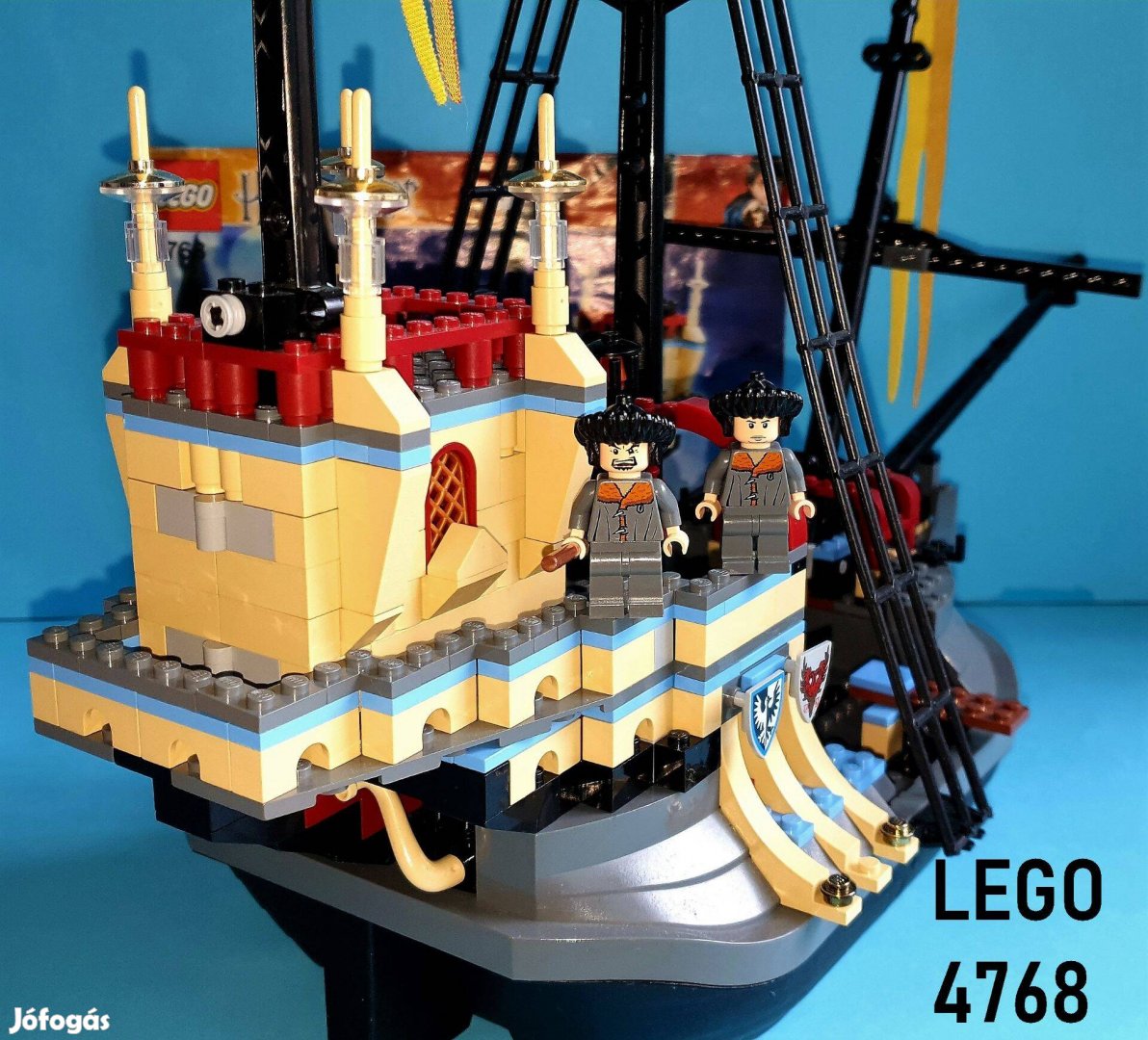 20 éves LEGO Harry Potter 4768 Durmstrang Ship, hiánytalan, útmutató