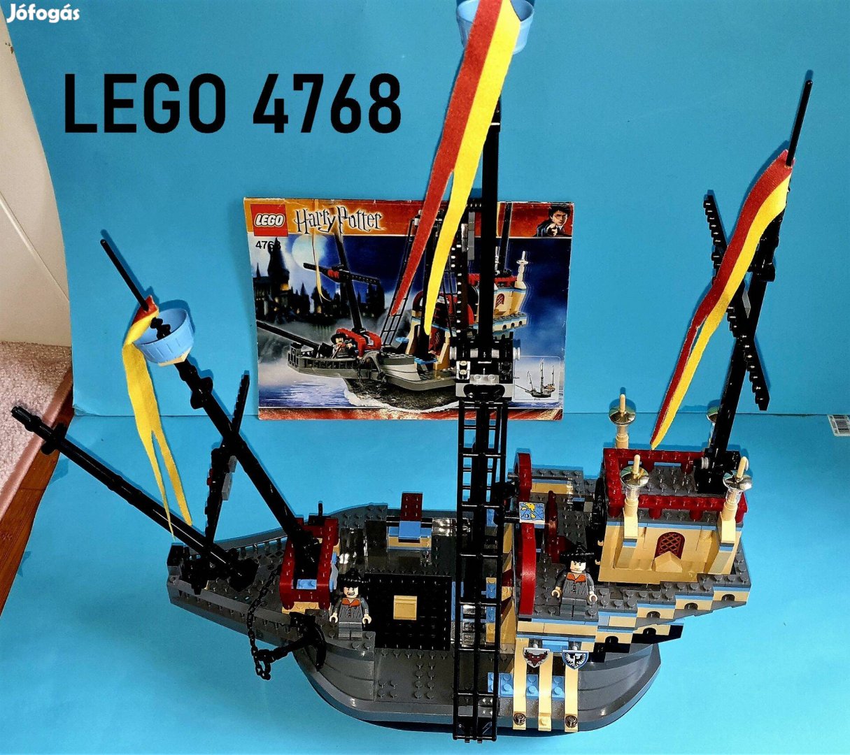 20 éves LEGO Harry Potter 4768 Durmstrang Ship, hiánytalan, útmutató