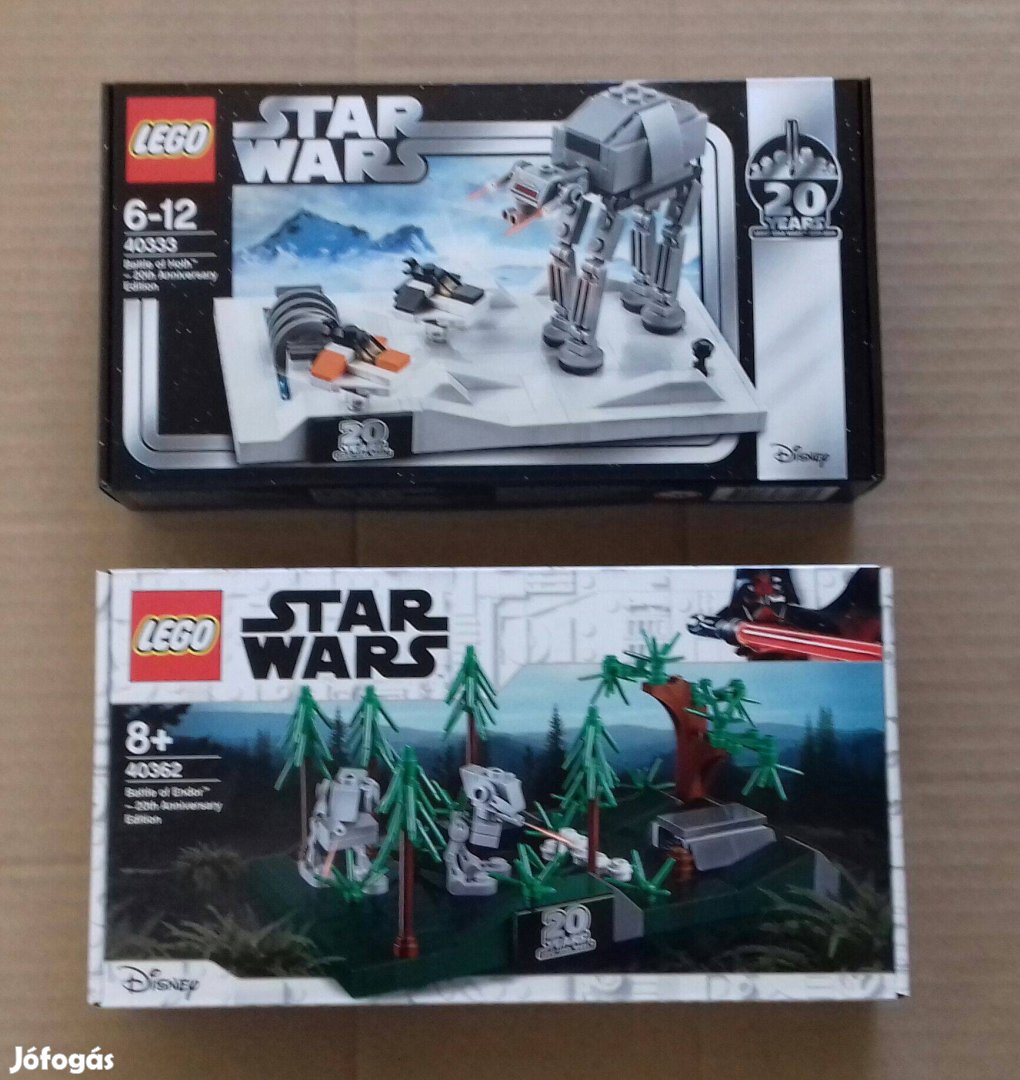 20.évfordulós bontatlan Star Wars LEGO 40333 Hothi + 40362 Endori Foxá