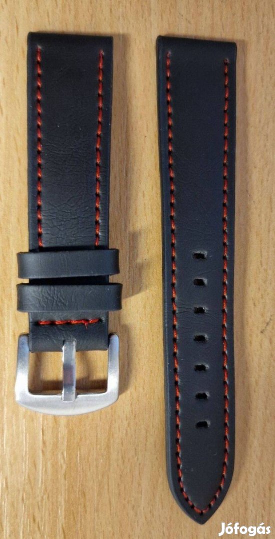 20 mm-es óraszíj, rozsdamentes acél csattal