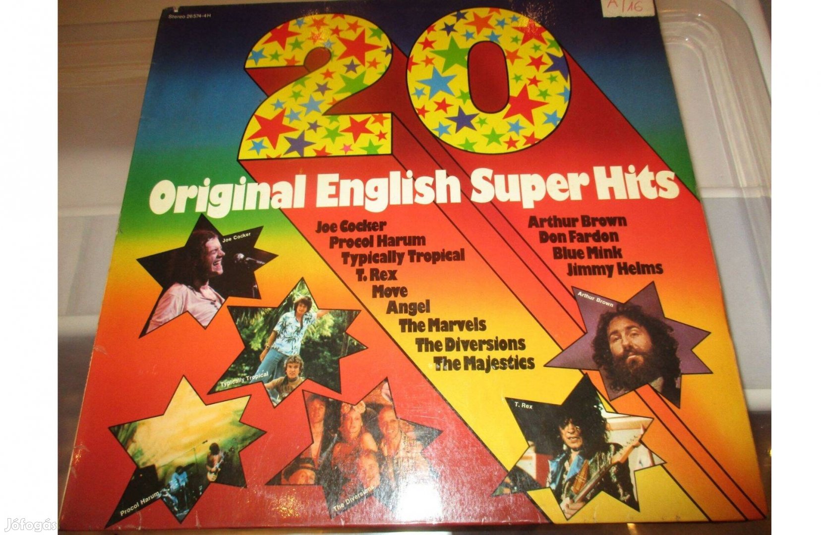 20 original english super hits LP hanglemez eladó