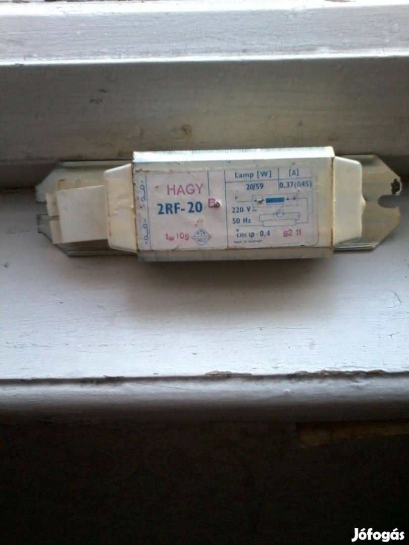 20 wattos fénycsőtrafó vasmagos