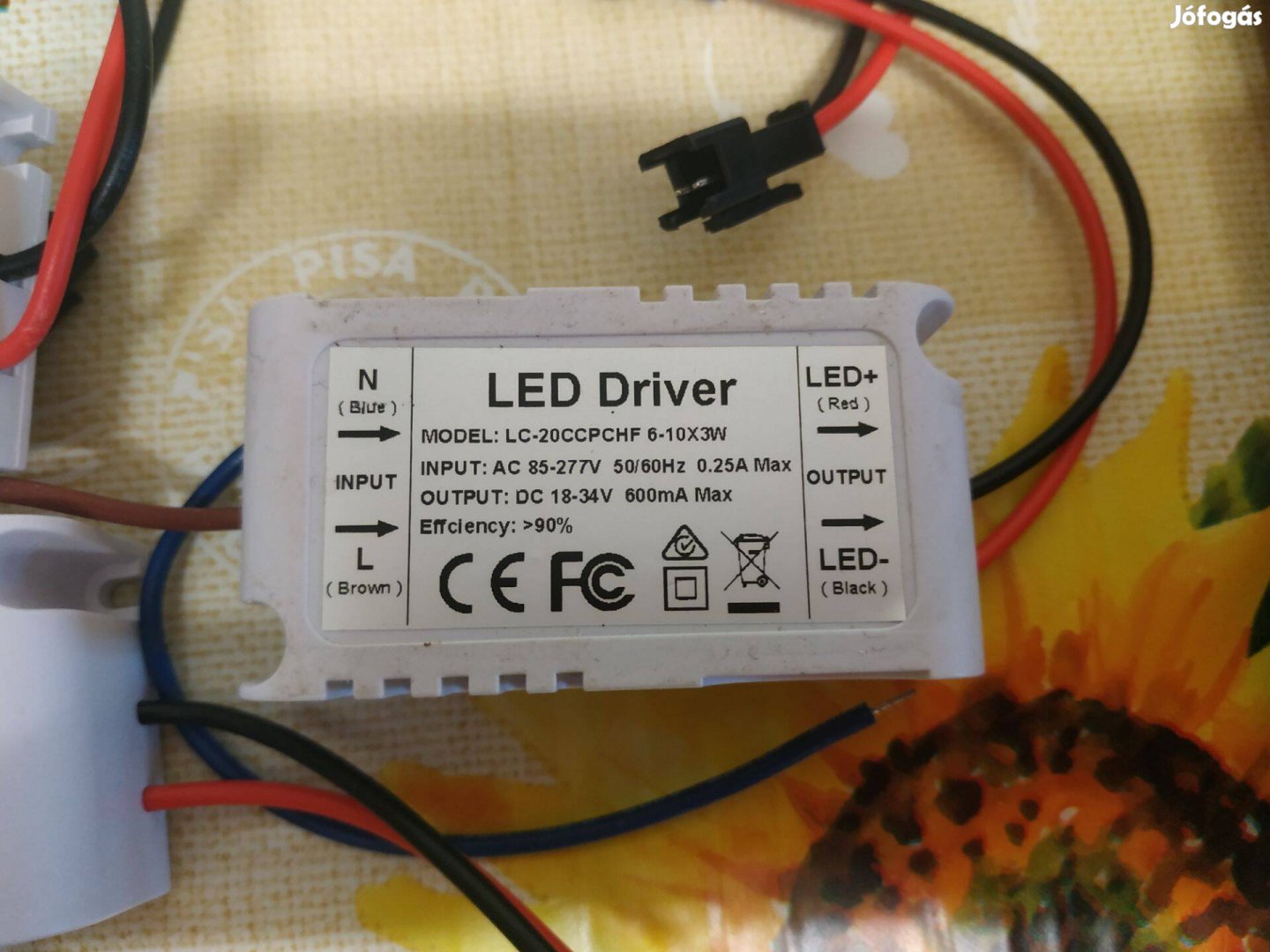 20db LED driver, meghajtó, tápegység 6-10x3W 18-34V