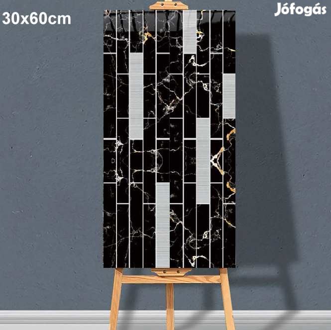 20db. 3D Márványhatású Öntapadós fali Csempe XY09 30x60cm (5755)