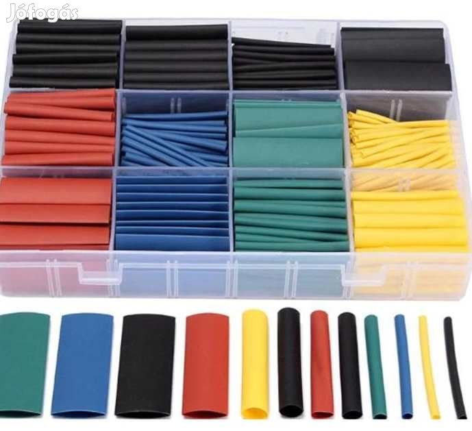 20db  Zsugorcső 1,5X45mm Fekete  (5694)