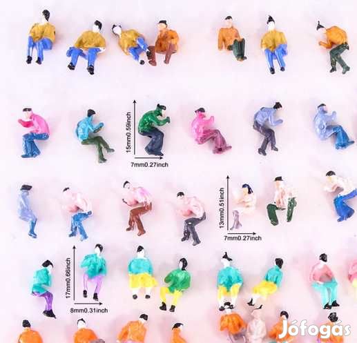 20db-os festett Űlő figura kollekció  1:87/H0 méret  (4164)