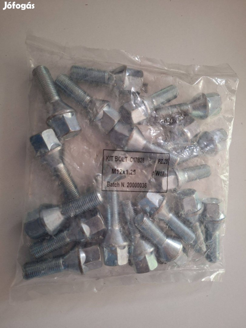 20db új kerékcsavar M12 x 1,25