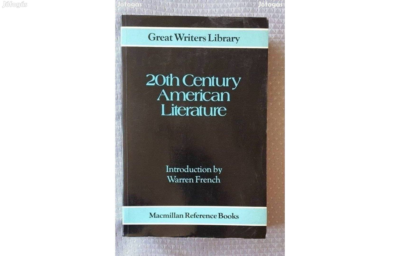 20th Century American Literature 1980 angol nyelvű könyv