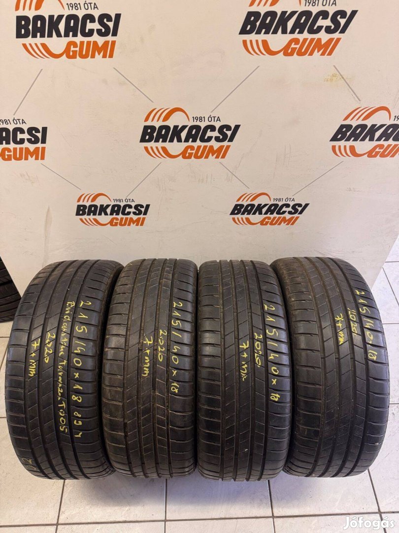 215/40R18 215 40 18 215/40x18 Bridgestone nyári gumi eladó