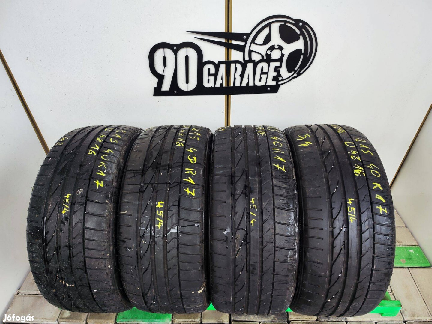 215/40 R17 Bridgestone 4db Nyárigumi 90Garage #1139