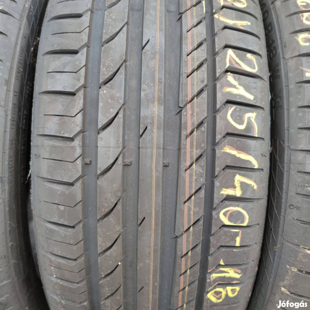 215/40 R18 Új!! Continental nyári gumi 144000ft a 4db /302/