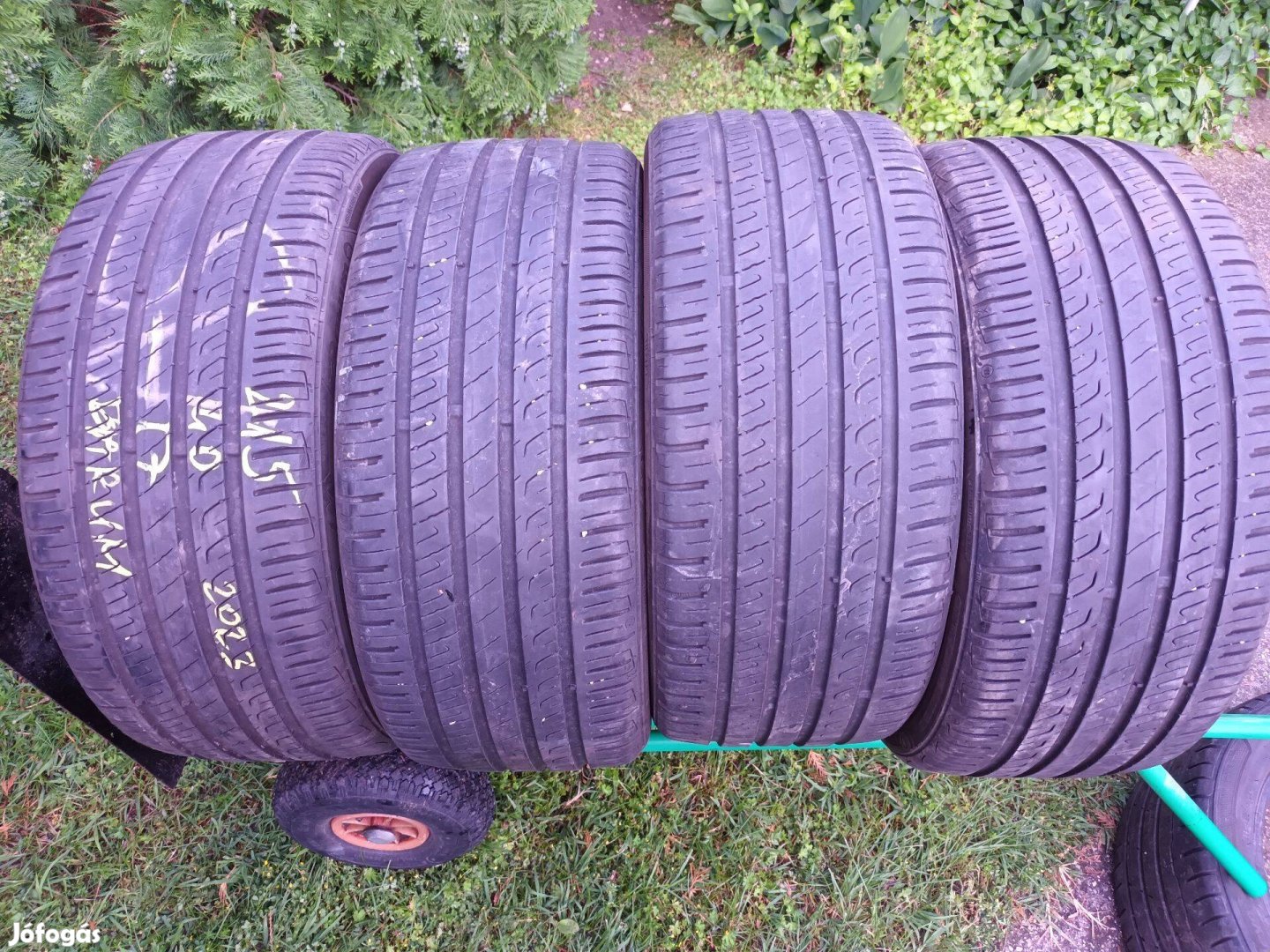 215/40r17 Barum használt nyári gumi 4db