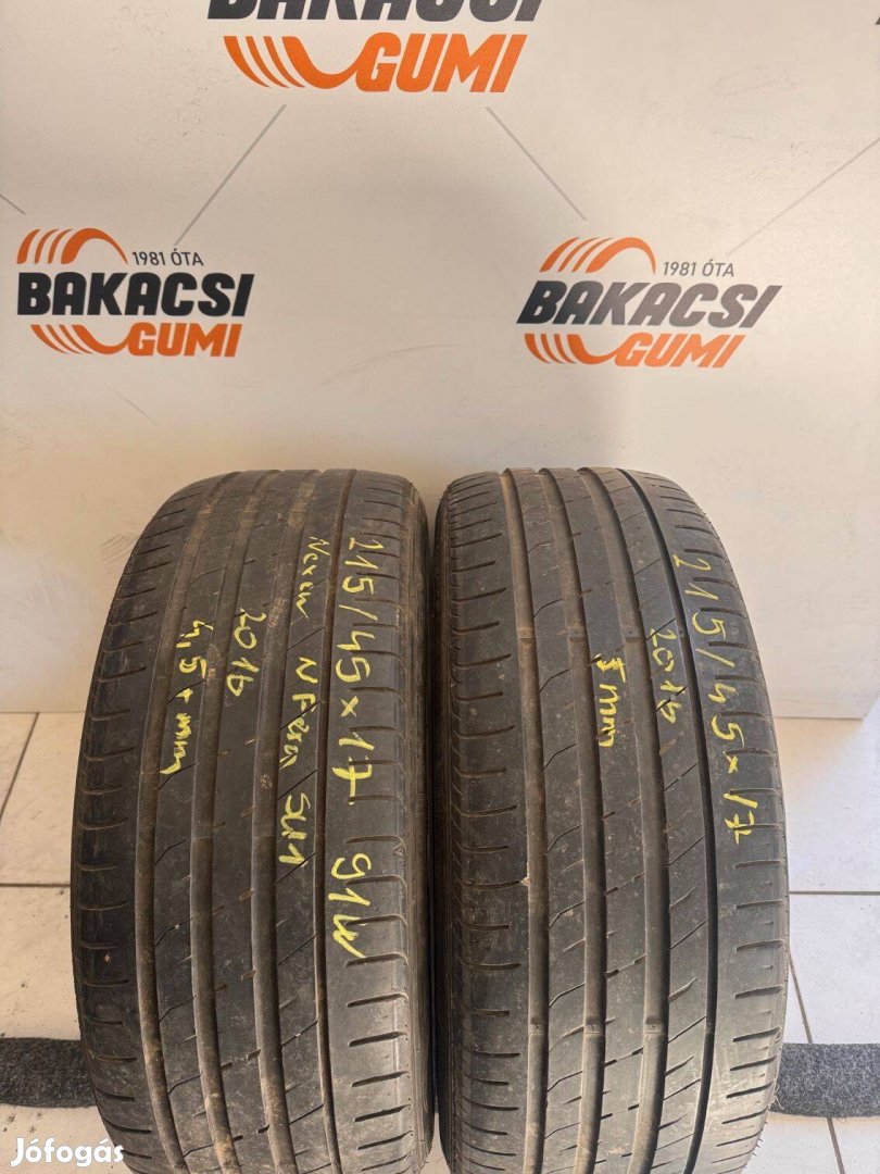 215/45R17 215 45 17 215/45x17 Nexen nyári gumi eladó