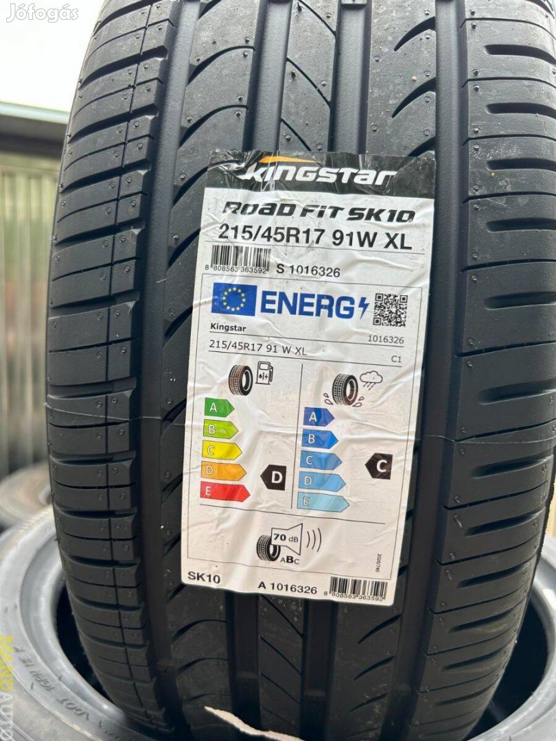 215/45R17 Kingstar SK10(Hankook termék!),Új nyárigumi