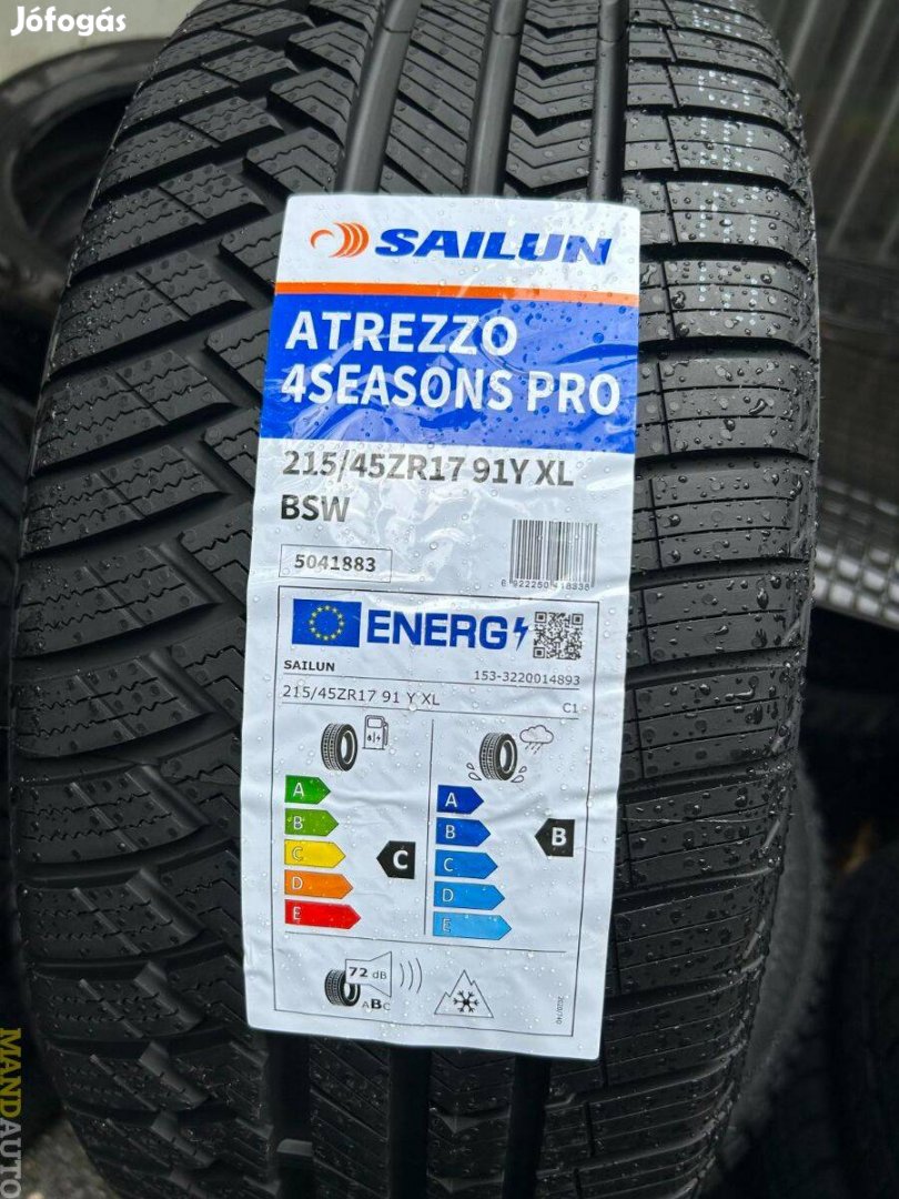 215/45R17 Sailun 4Seasons Pro(XL),Új négy évszakos gumi