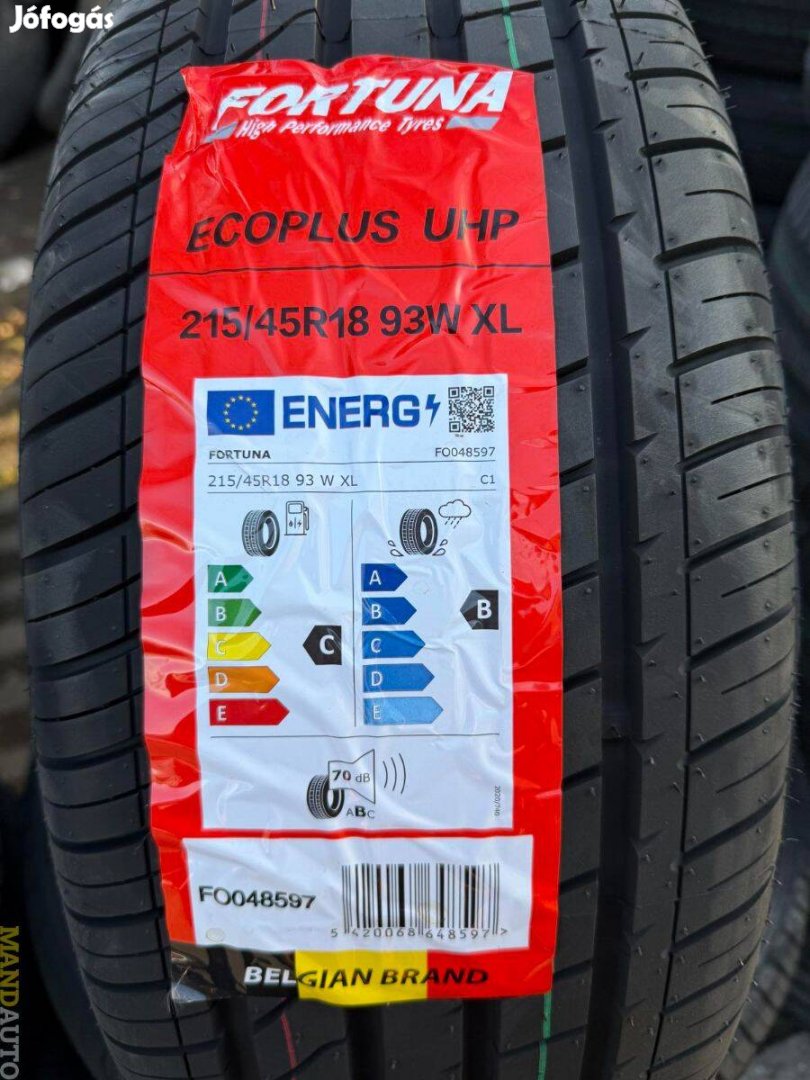 215/45R18 Fortuna Ecoplus UHP(XL),Új nyárigumi