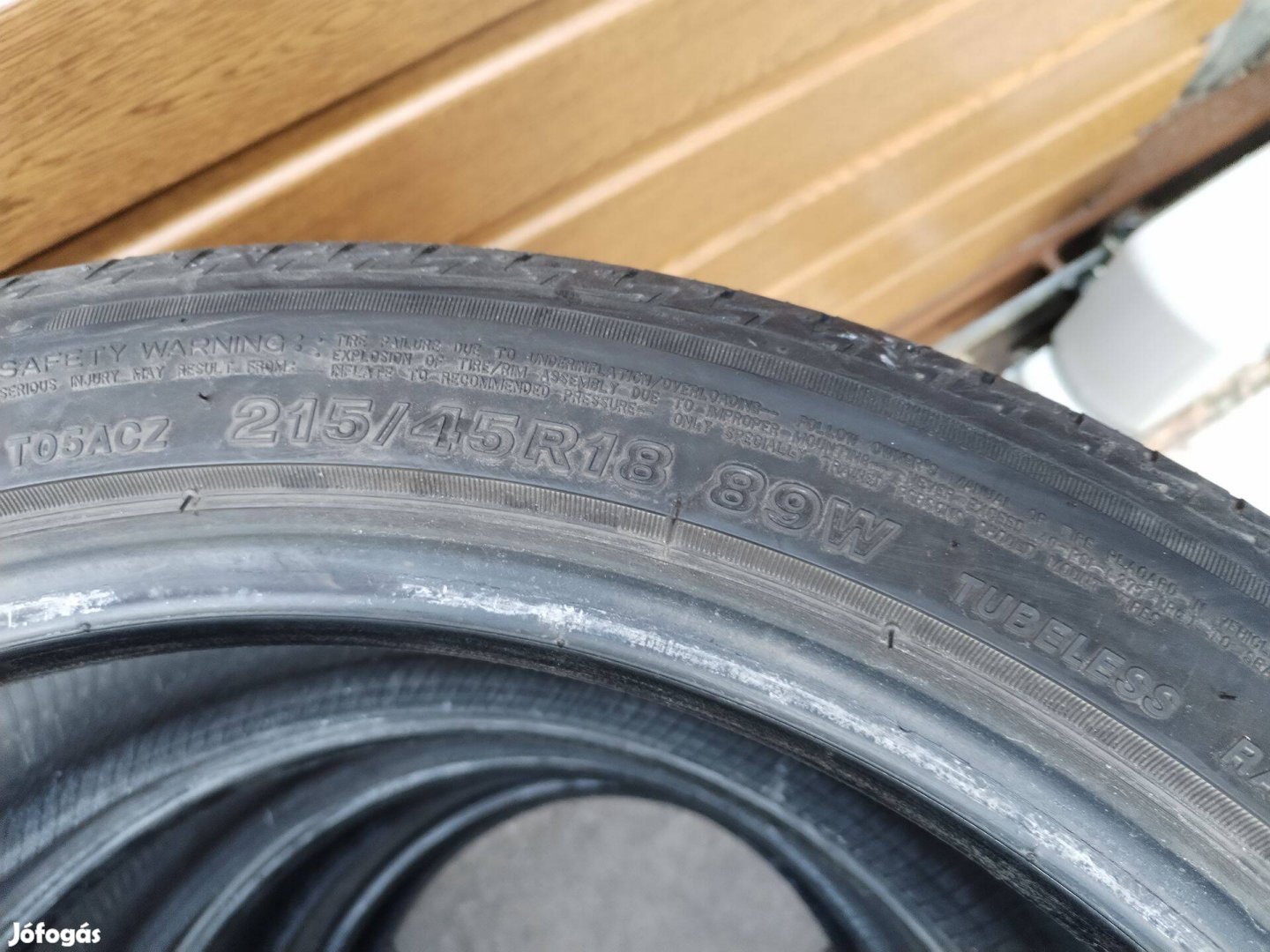 215 45 18 bridgestone 215/45 R 18 nyári gumi garnitura