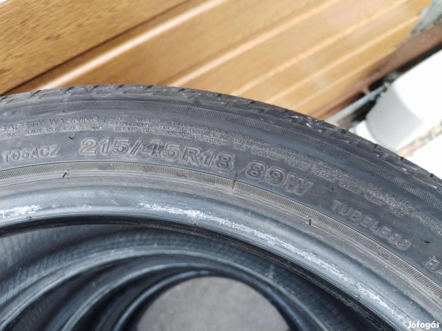 215 45 18 bridgestone 215/45 R 18 nyári gumi garnitura