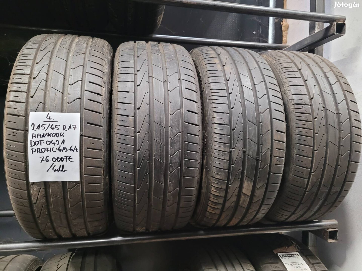 215/45 R17 Hankook nyári gumik