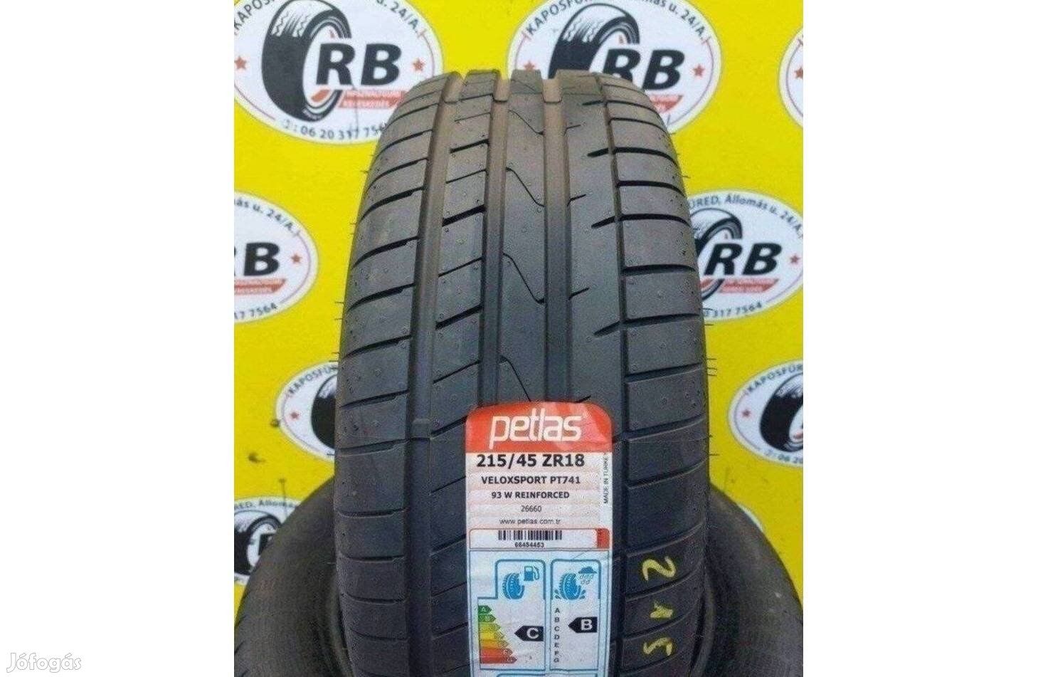 215/45 r18 Új Petlas nyári 2021 30000 Ft/db