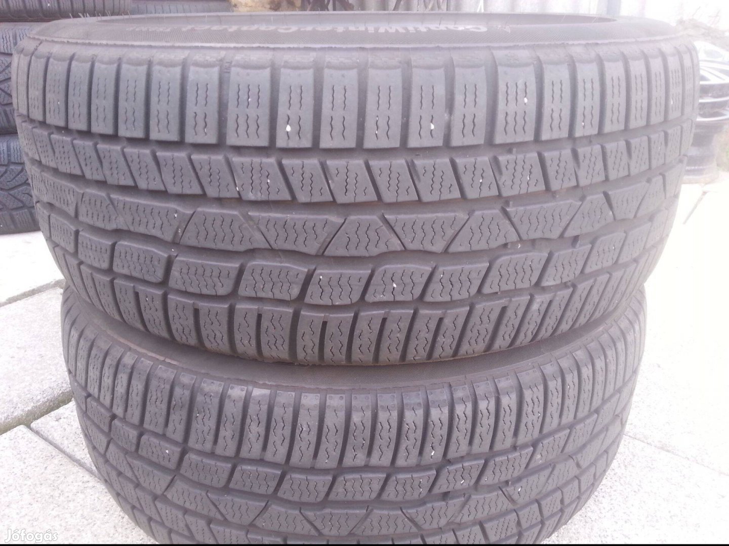 215/50R17 Continental 2 db használt téli gumi