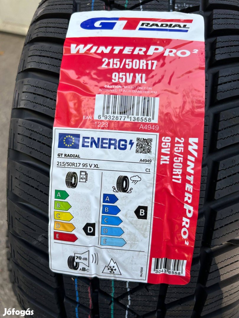 215/50R17 Gtradial Winterpro2 Evo(XL)(Dot:2024!),Új téligumi