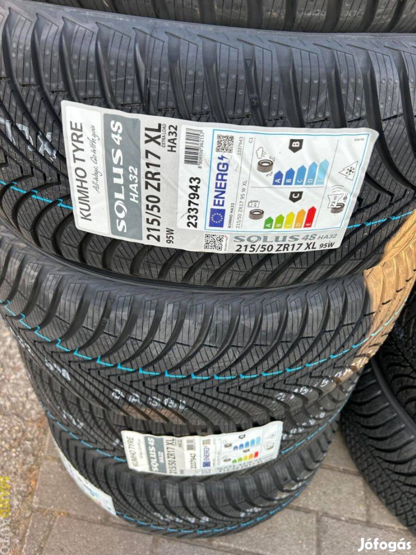 215/50R17 Kumho Solus 4S HA32(XL),Új négy évszakos gumi